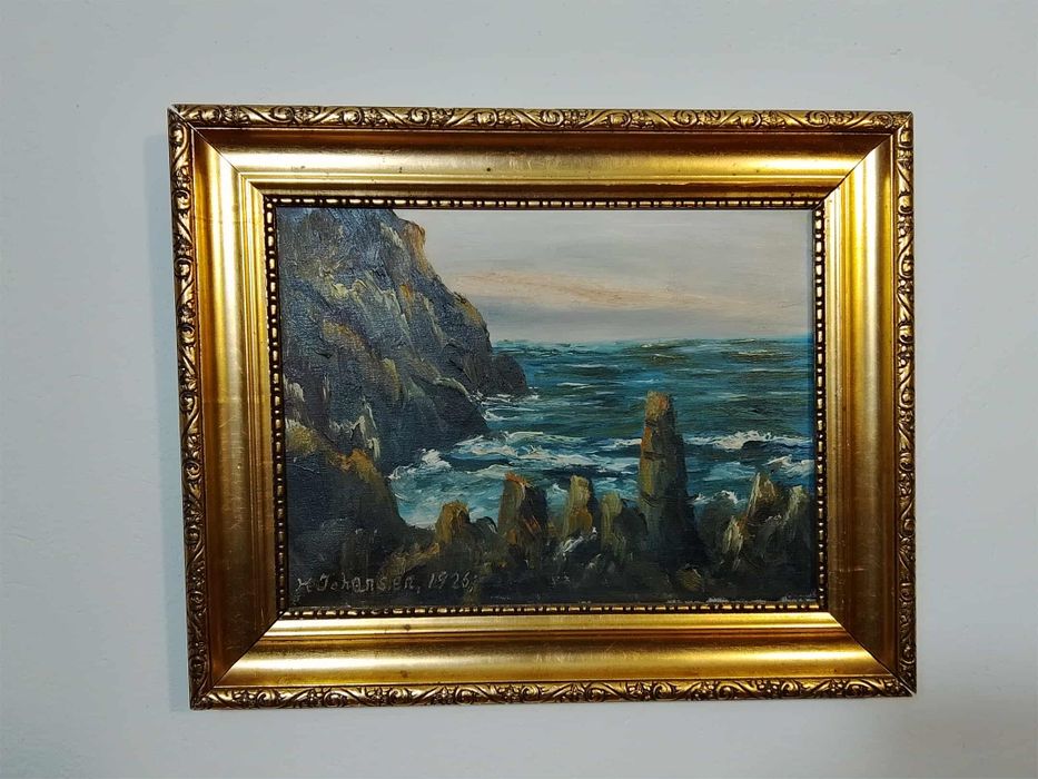 Stary obraz na płótnie sygnowany 1926 rok