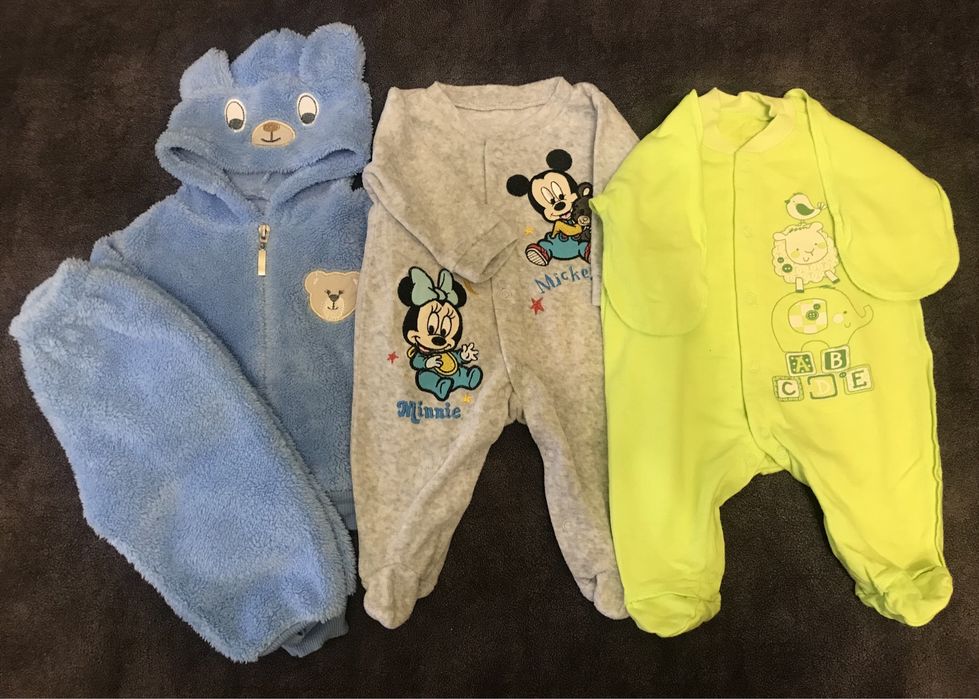 Пакет речей на хлопчика 0-3 міс. Комплект речей в роддом