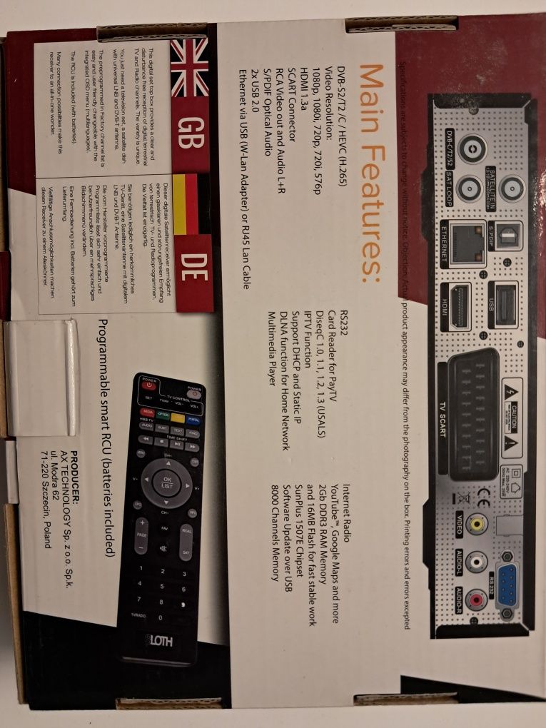 Opticum combo plus DVB S2 T2/ C