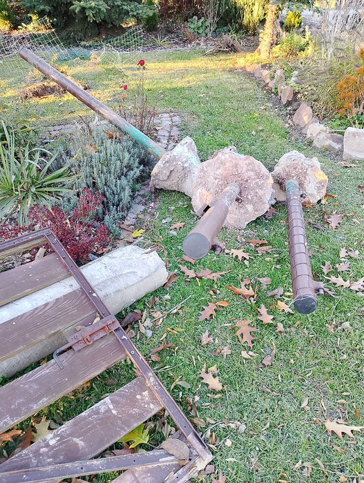 Brama na budowę słupki