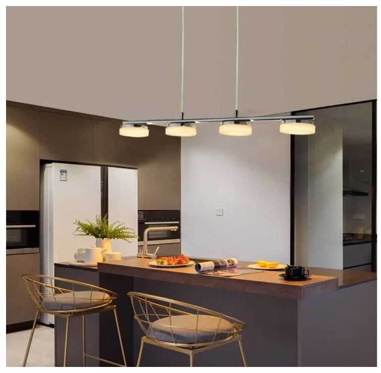 Poczwórna lampa wisząca LED 4x5W 70cm PADMA