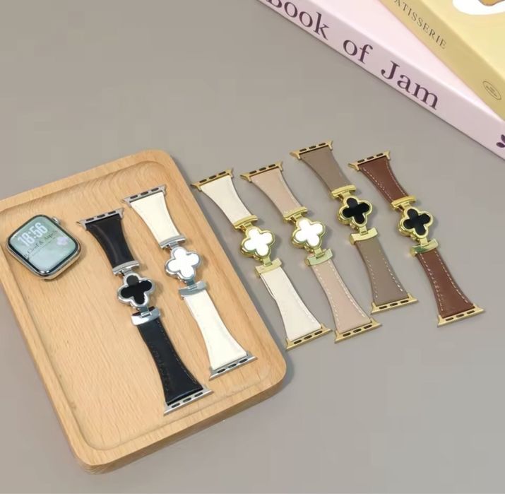 Ремінець ремешок van cleef шкіряний кожаный apple watch воч епл