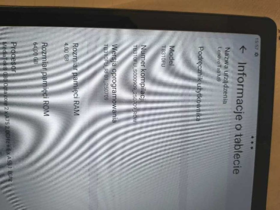 tablet Lenovo M9, 4/64 GB , android 13, 9 cali, zadbany