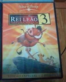 7 dvds originais disney,a bela e o monstro,dumbo, rei leao