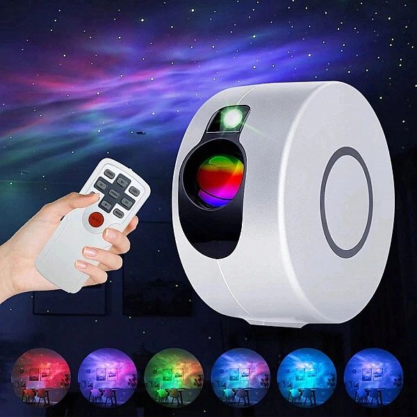 Lampka Nocna Projektor Gwiezdnego Nieba Kosmosu + Pilot