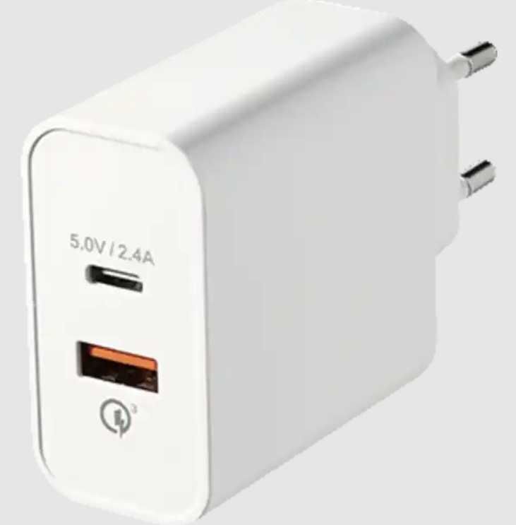 Podwójna Szybka Ładowarka Dual Usb - Usb C Ideenwelt 30W