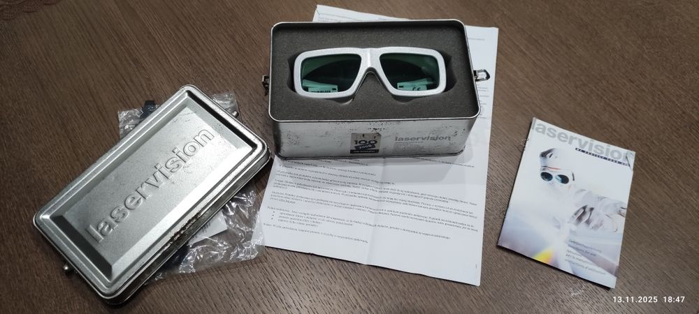 Profesjonalne okulary ochronne Laservision fiber, Nd:YAG, CO2,