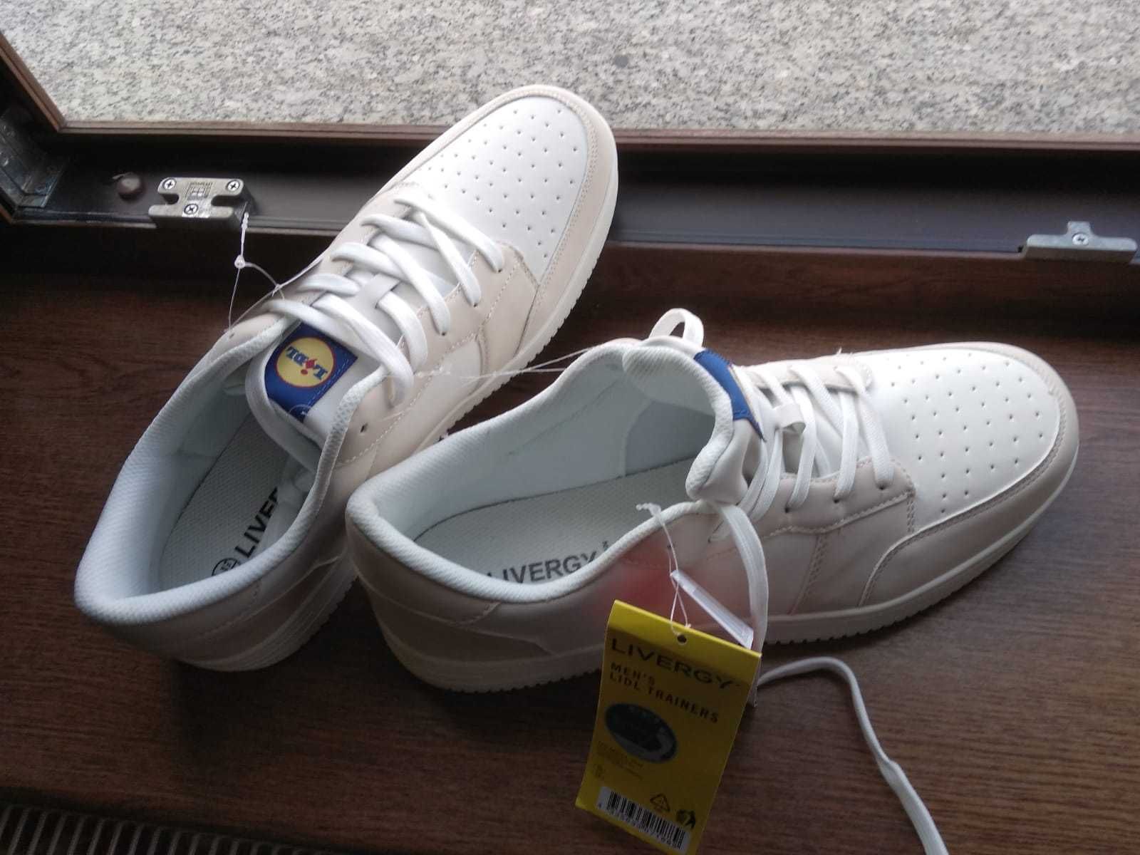Nowe Sneakersy LIDL biało-beżowe LiDL kultowe LIDLOWE rozm.46