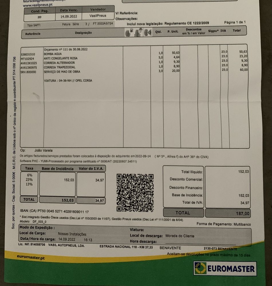 Opel Corsa 1.7 / Motor Isuzu (Diesel / Van)