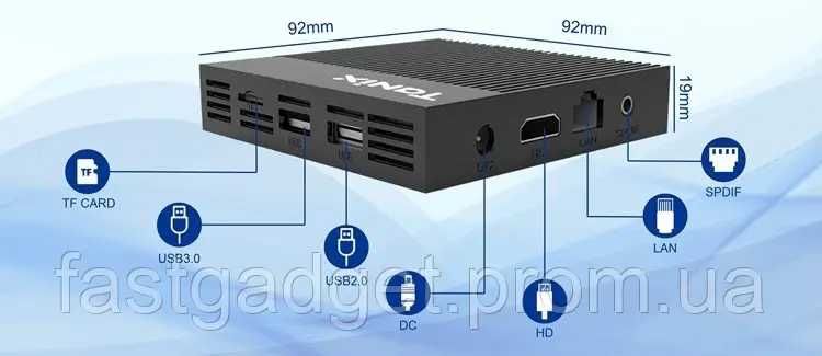 ⫸SmartTV TANIX X4 4/32 S905x4 СмартТВ Приставка box Android 11