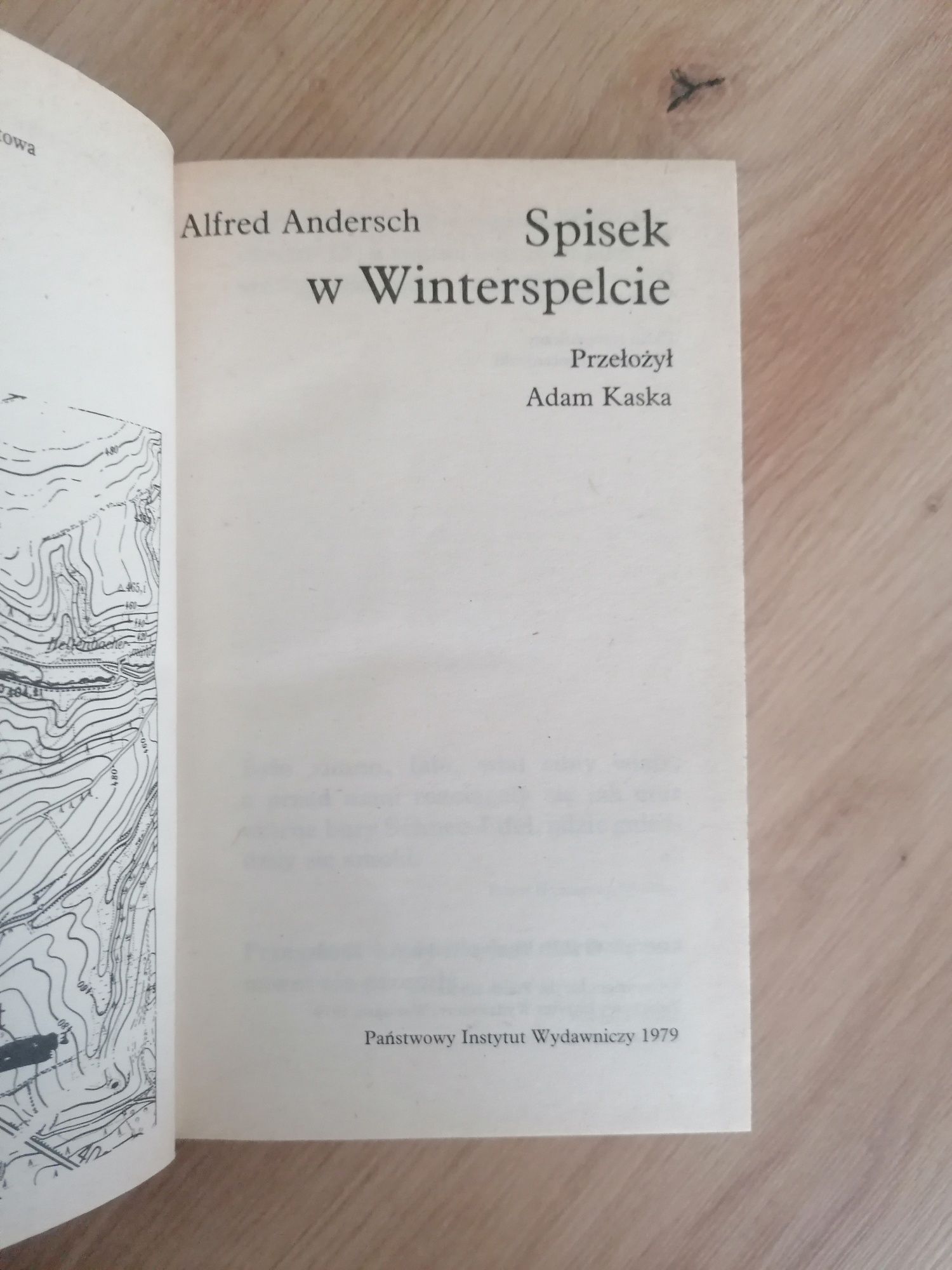 książka Spisek w Winterspelcie Alfred Andersch