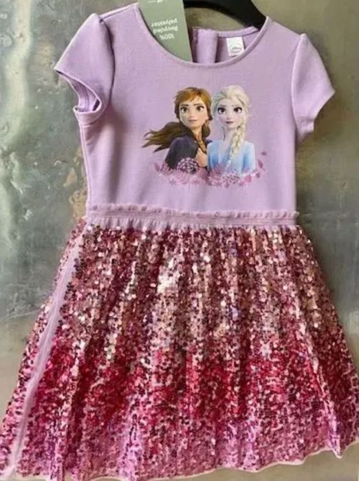Elza, Elsa, Frozen, Kraina sukienka NOWA CEKINY 104