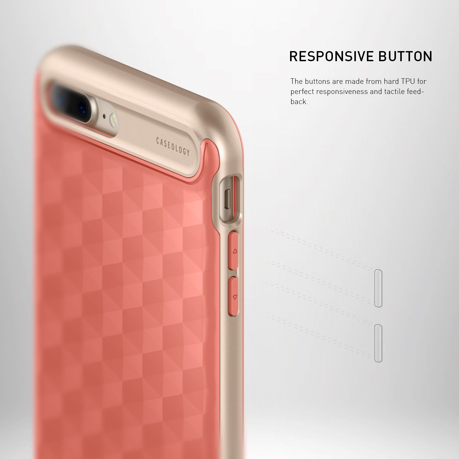 Etui Caseology iPhone 7 Plus / 8 Plus Parallax Coral Pink