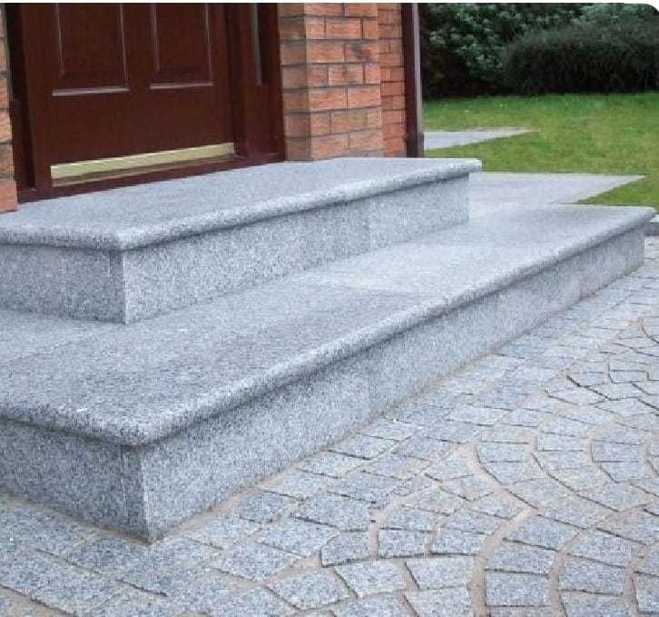 Schodek Granitowy G603 Szary granit 120x35x2 Bullnose stopnica