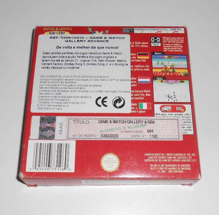 GAME BOY ADVANCE - Game & Watch Gallery 4