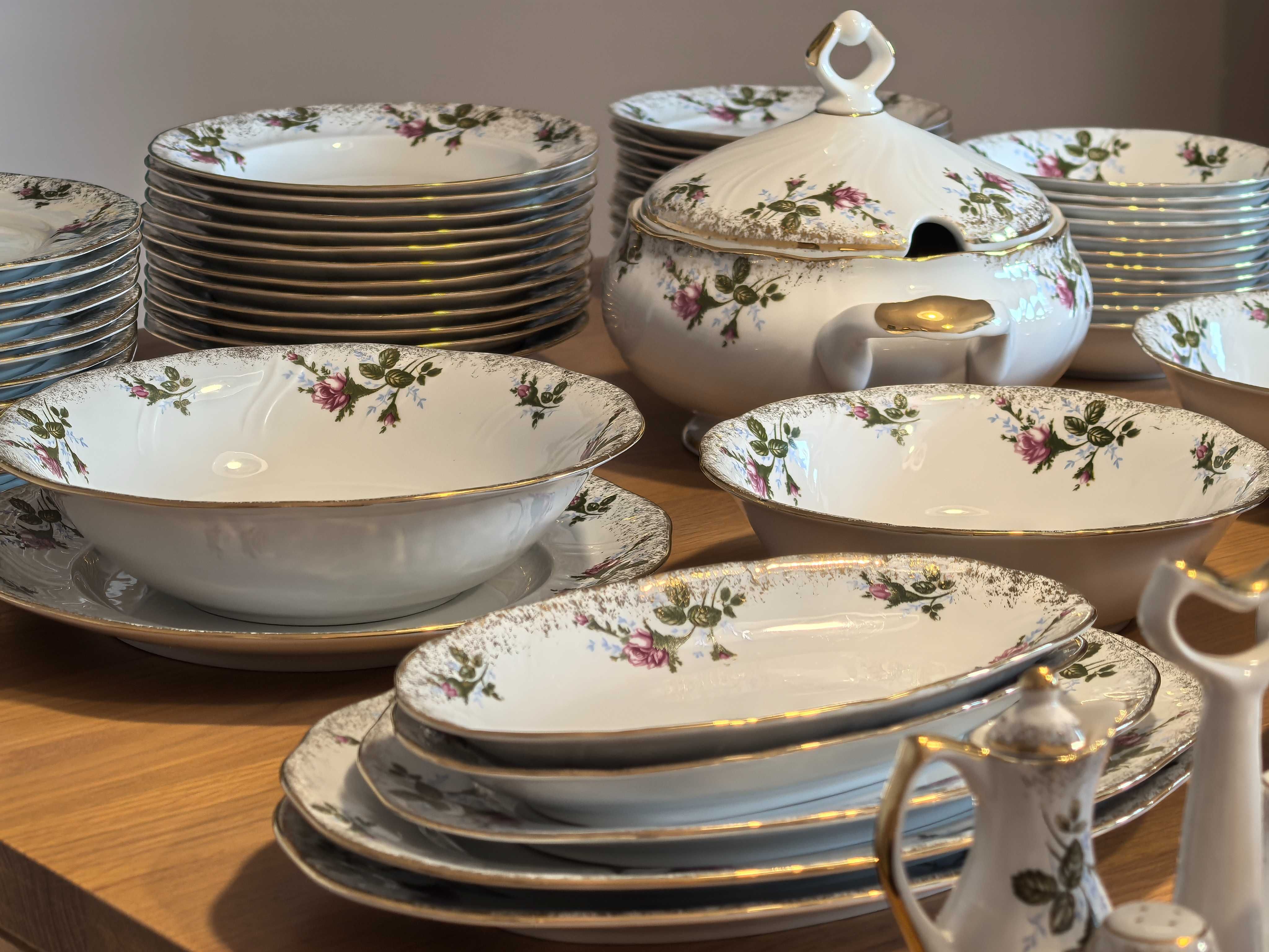 Serwis obiadowy chodzież porcelana iwona