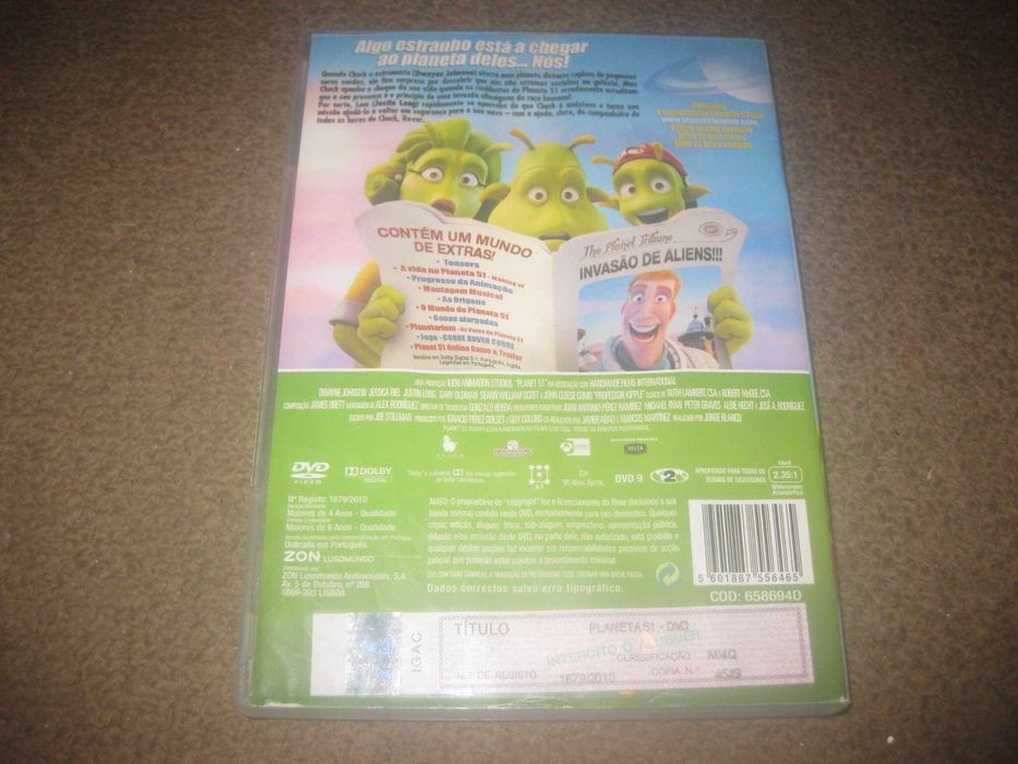DVD "Planeta 51" com Dwayne Johnson (Voz)