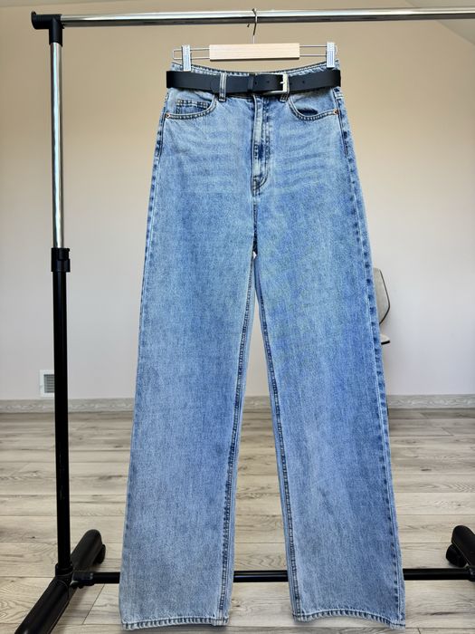 Штани джинси сині палаццо 36 S розмір жіночі