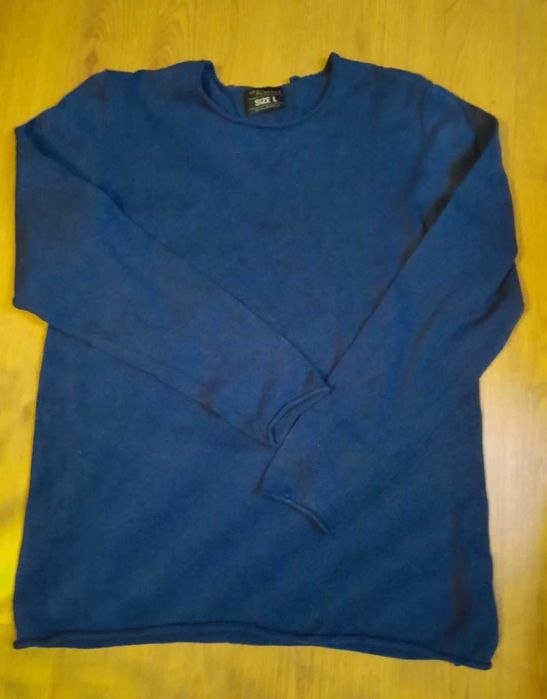 Sweter chabrowy męski rozmiar L