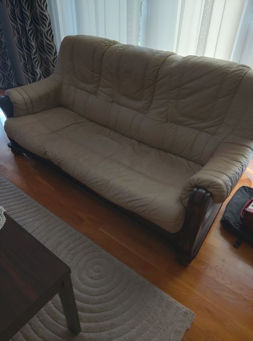 Kanapa sofa fotel wypoczynek skórzany