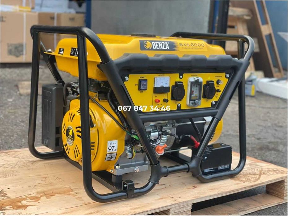 Генератор BENZA Bancada BX6000 AVR 6kW 230V Бензин 1 фаза Испания медь