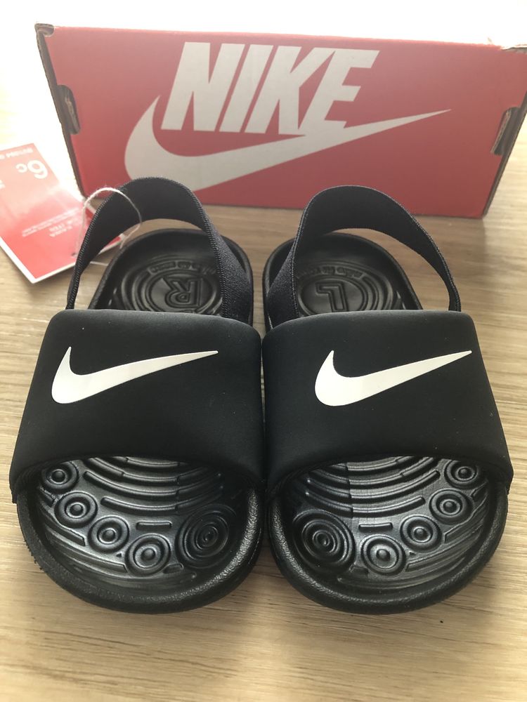 Nowe czarne klapki sandałki Nike Kawa 22 basen