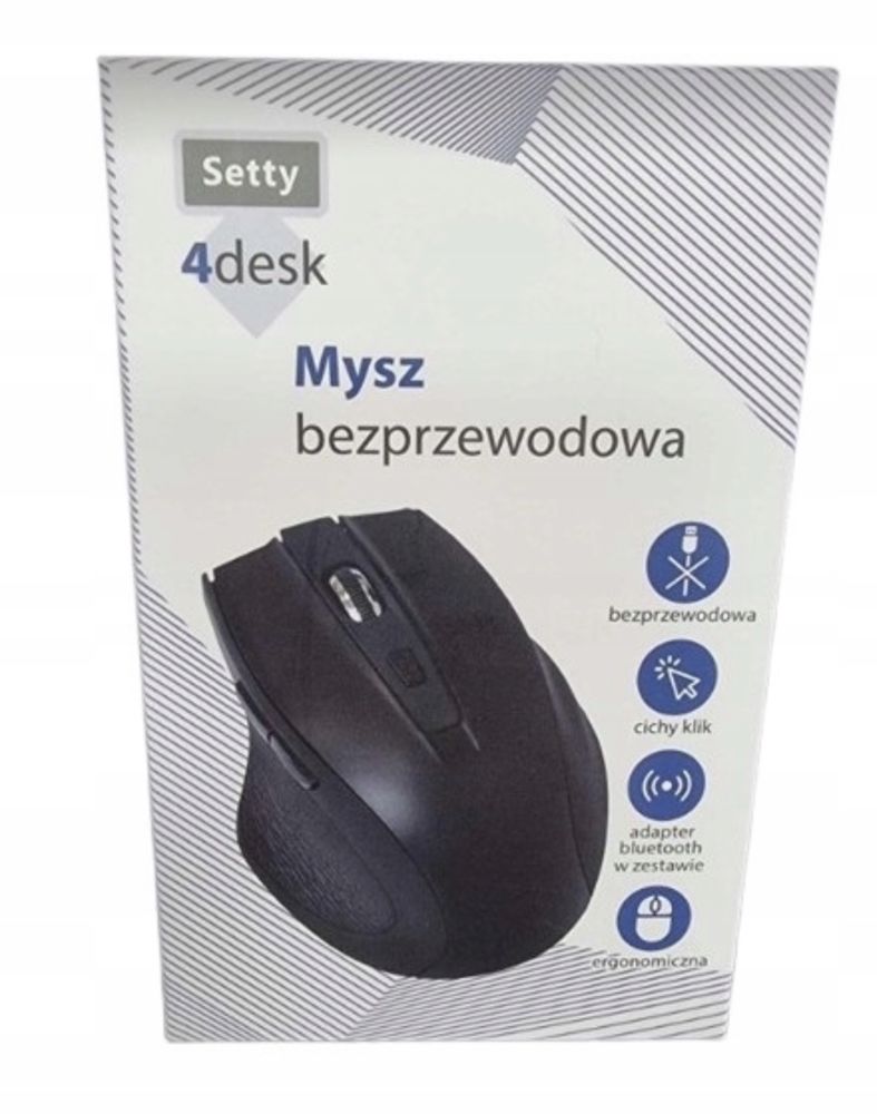 MYSZ bezprzewodowa 4desk Setty cichy klik bluetooth ergonomiczna