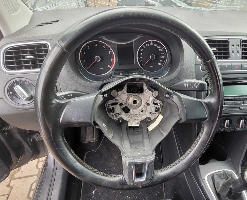 Vw Polo 6r kierownica skóra