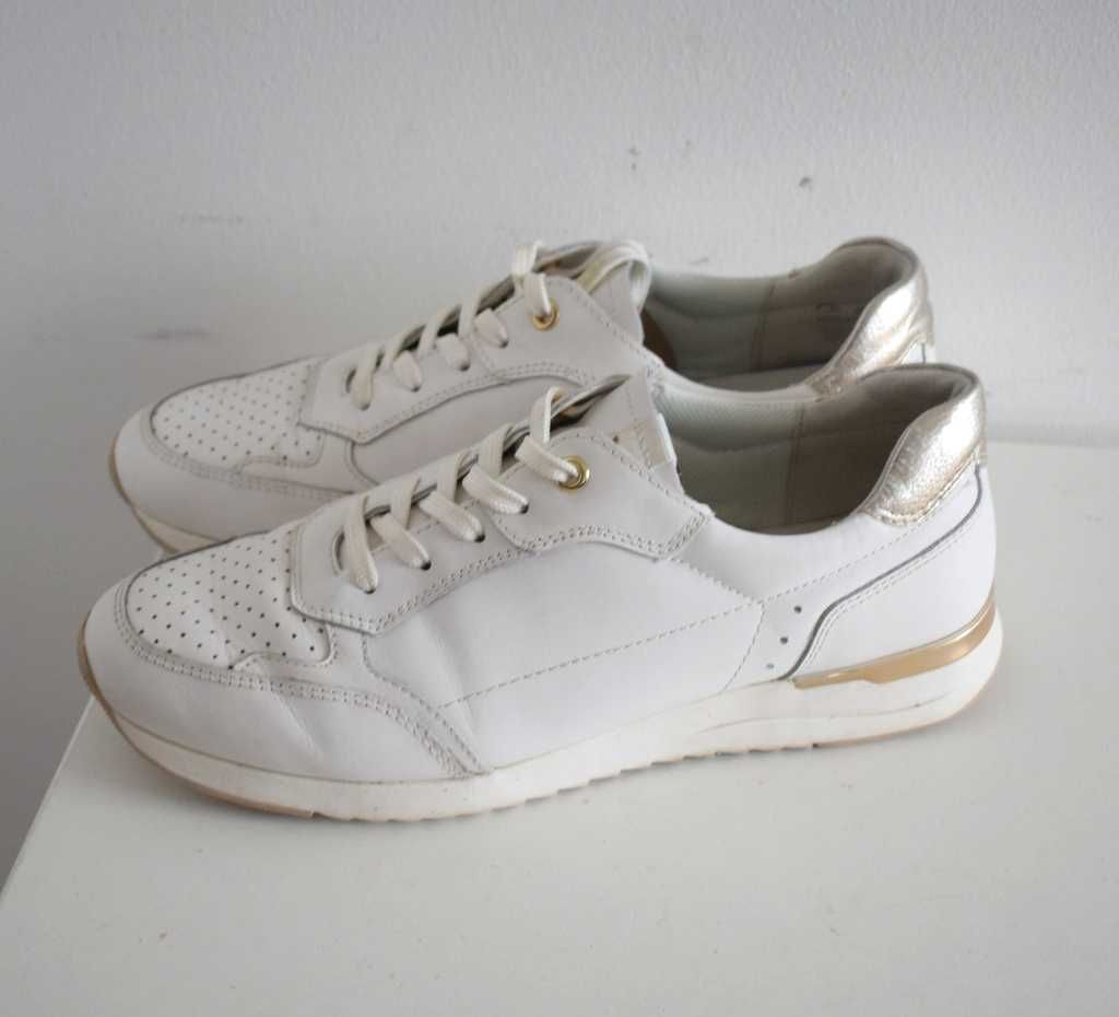Caprice 41 buty sneakersy białe skórzane