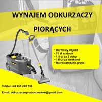 Wynajem odkurzaczy piorących z DARMOWYM dowozem/wypożyczalnia