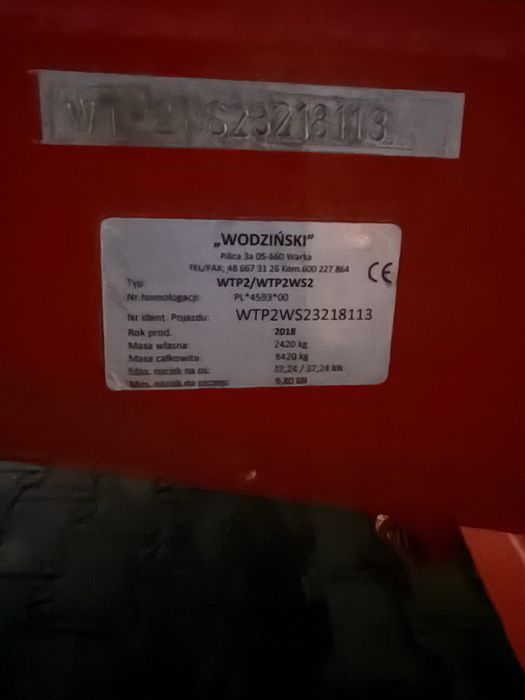 Przyczepa tandem, wywrot 3 strony