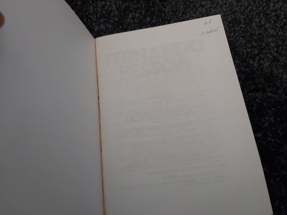 Livro do desassossego  - Fernando Pessoa  - 1a primeira edição Ática
