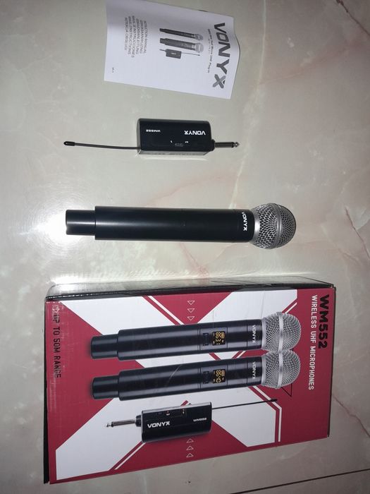 Mikrofon bezprzewodowy Vonyx WM552. Nowy
