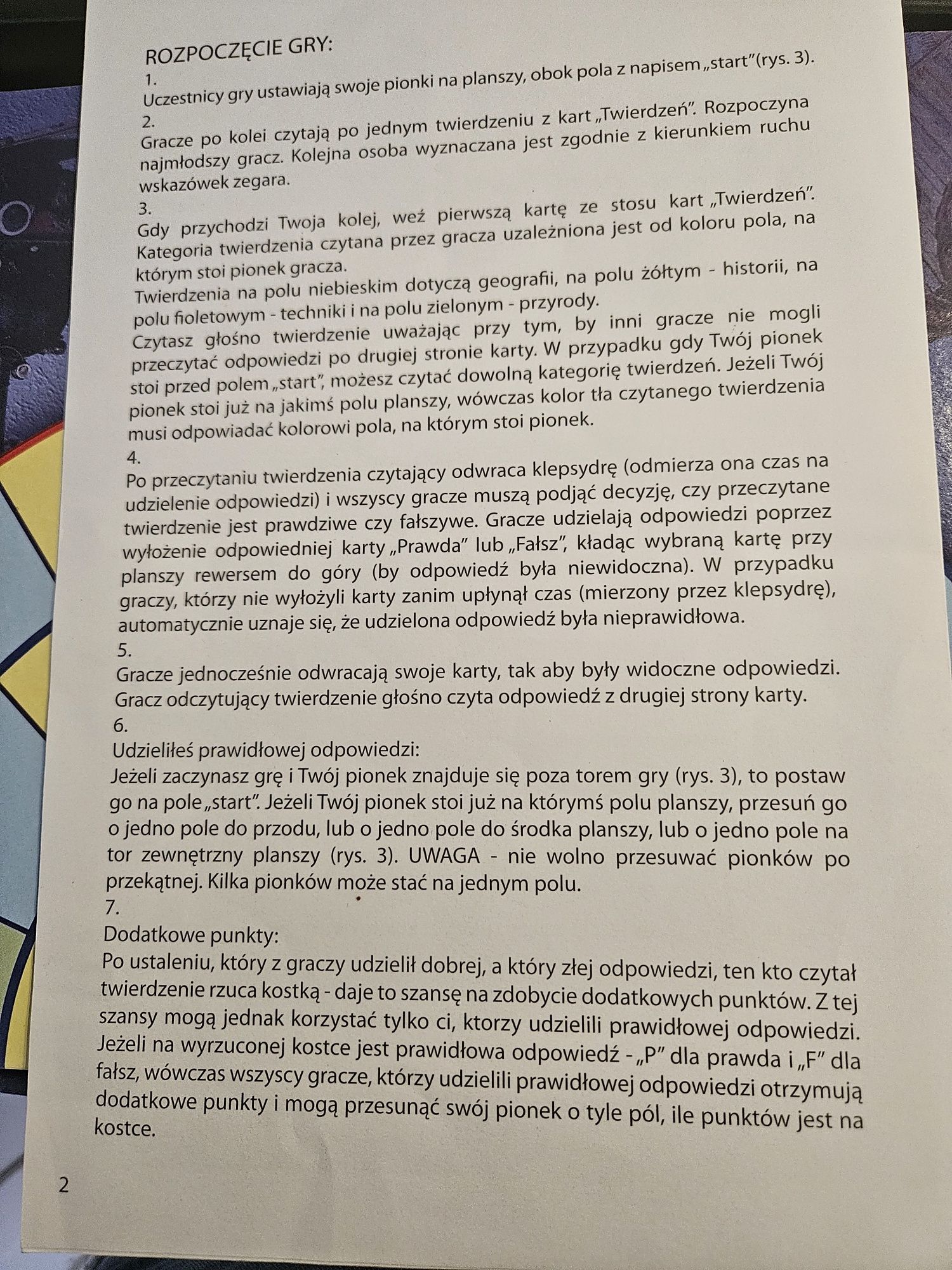 Gra edukacyjna Prawda czy Fałsz