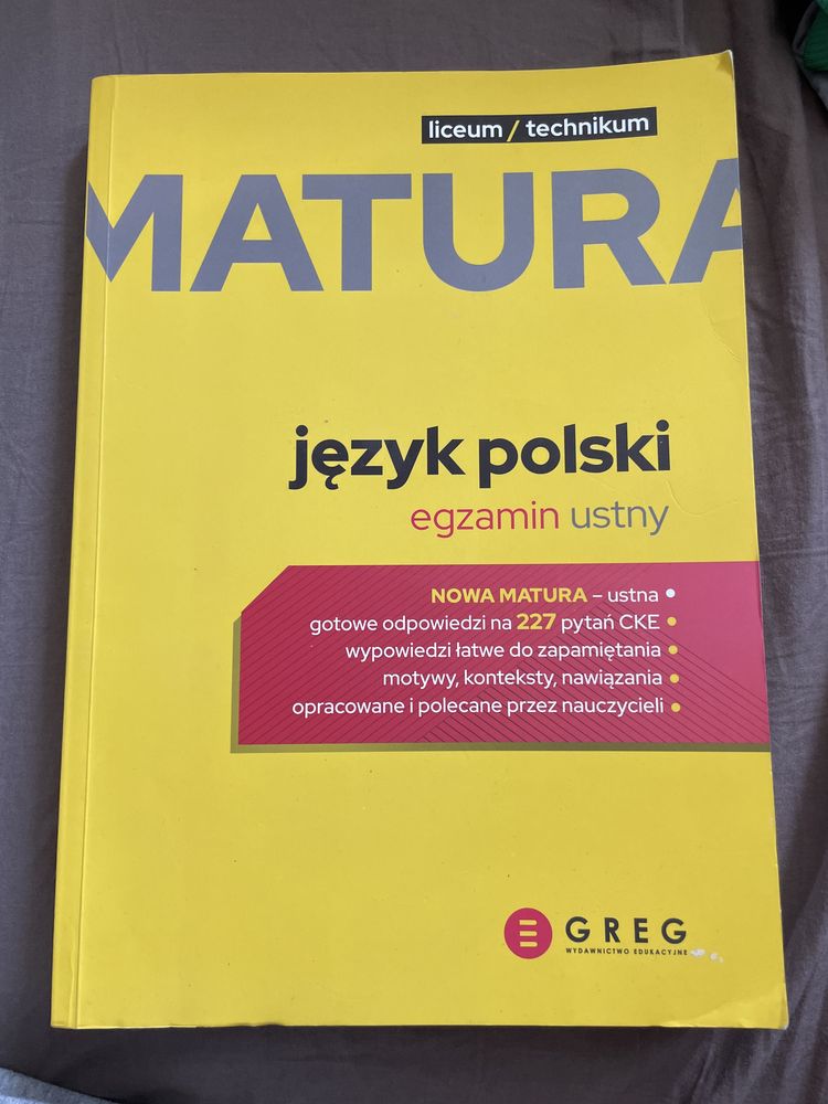 Matura język polski ustny