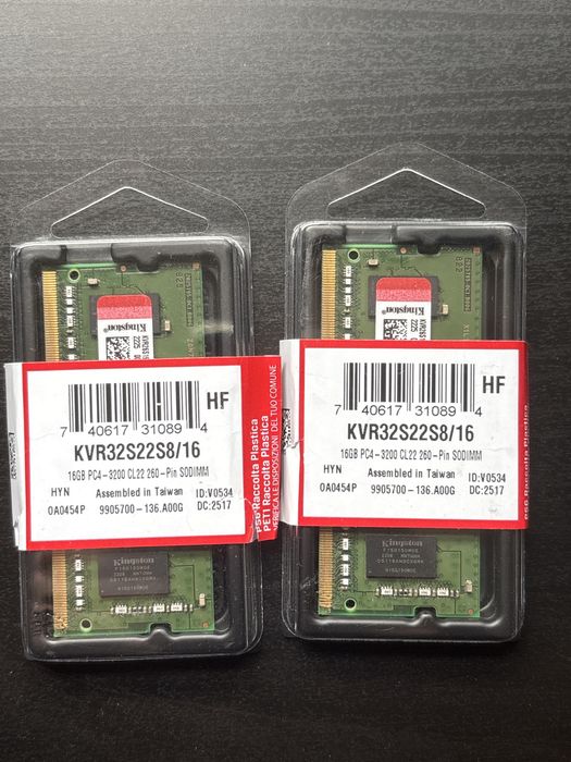 8GB RAM DDR4 (2x4gb) kingston