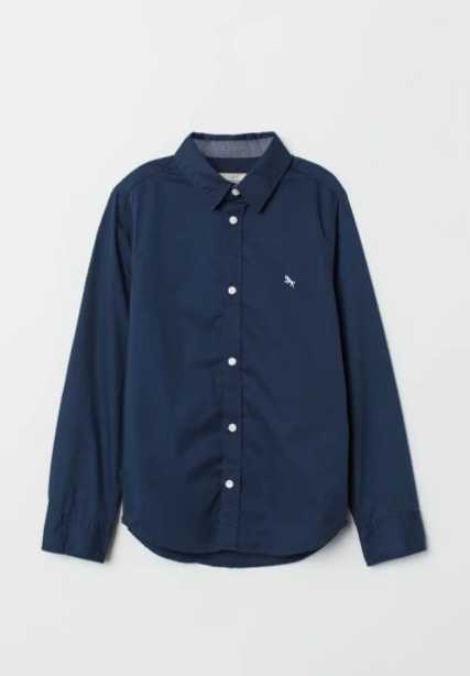 Сорочка, рубашка H&M, 11-12 років, зріст 152 см, м'ятна і синя