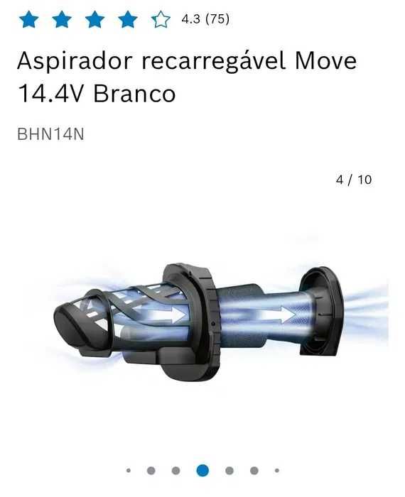 Mini Aspirador BOSCH BHN14N Move (14.4V)