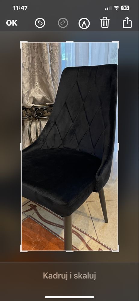 Eleganckie,nowe krzesła.