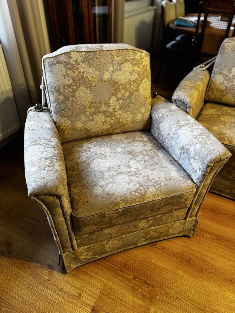 Stylowy wypoczynek sofa/dwa fotele
