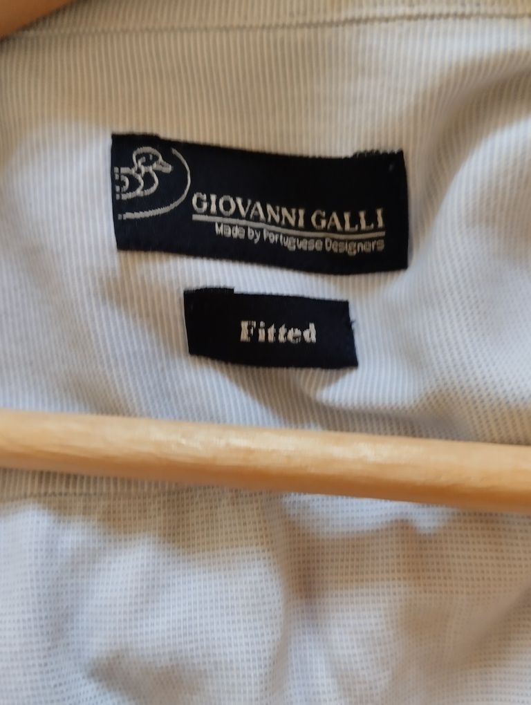 Camisa fato Fitted Azul Giovanni Galli