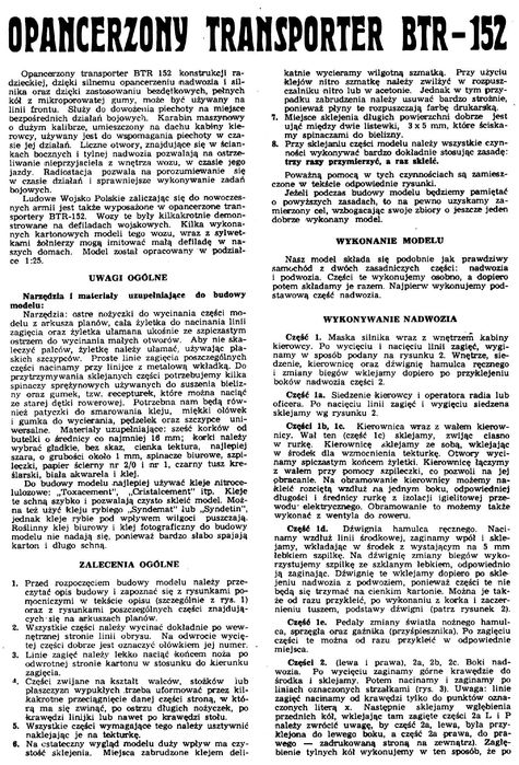 Mały Modelarz 1961.12  – transporter opancerzony BTR-152