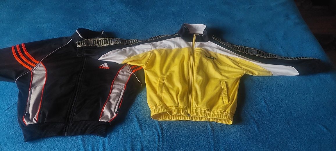 Kultowe bluzy PRL oryginalne Puma  Adidas  rozm. 116