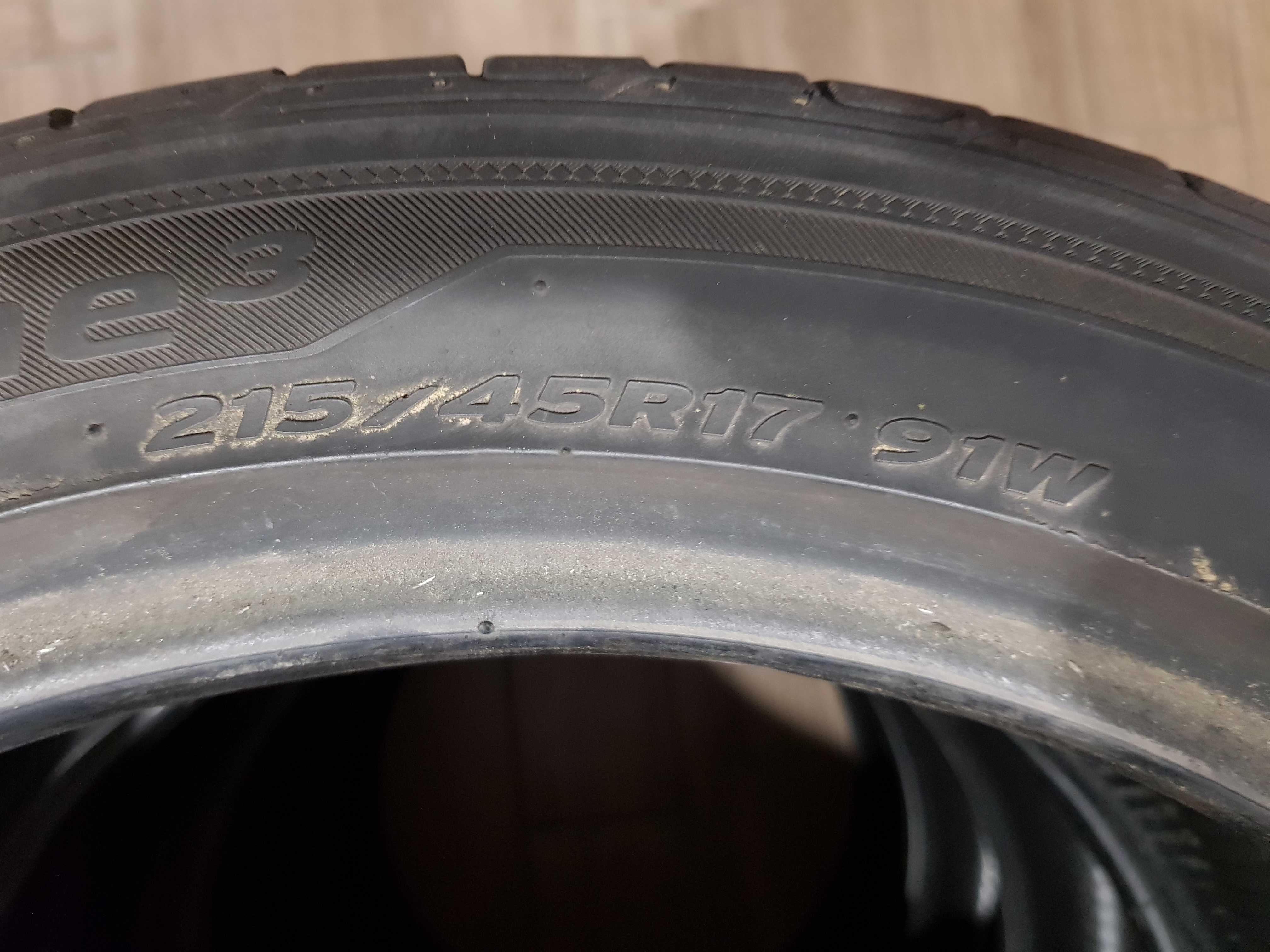 215/45/17 91W Hankook Ventus Prime 3 OPONY LETNIE 4szt 7mm C27