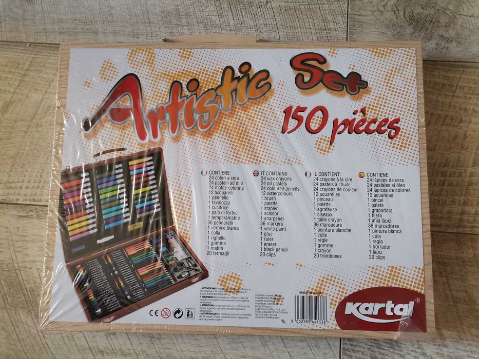 Детский художественный набор в деревянном портфеле 150‼️в 1