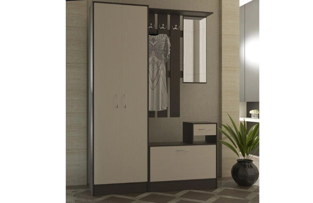Прихожая Модерн комплектом и помодульно (тумба+шкаф+вешалка) Наличие