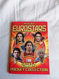 Caderneta de futebol Merlins Eurostars 2004 Pocket Collection