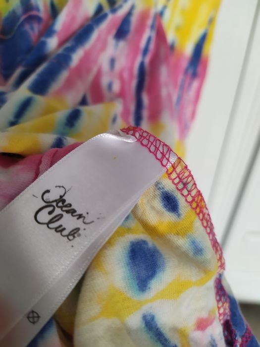 kolorowy top na cienkich ramiączkach XS S