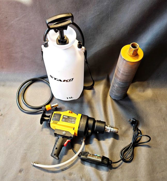 Wiertnica Ręczna Wabrotech WT202 + Głowica 110mm + Zbiornik  2300W