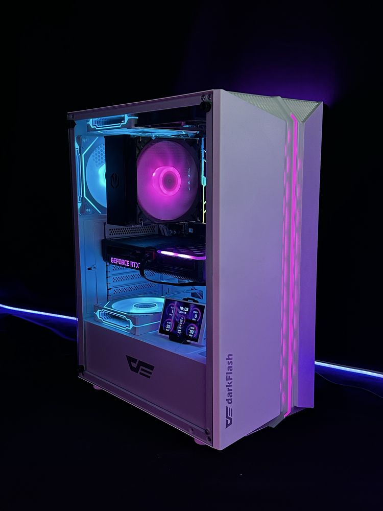 Komputer Gamingowy Biały Ryzen 5 5600x / Rtx 3060 ti / ekran IPS